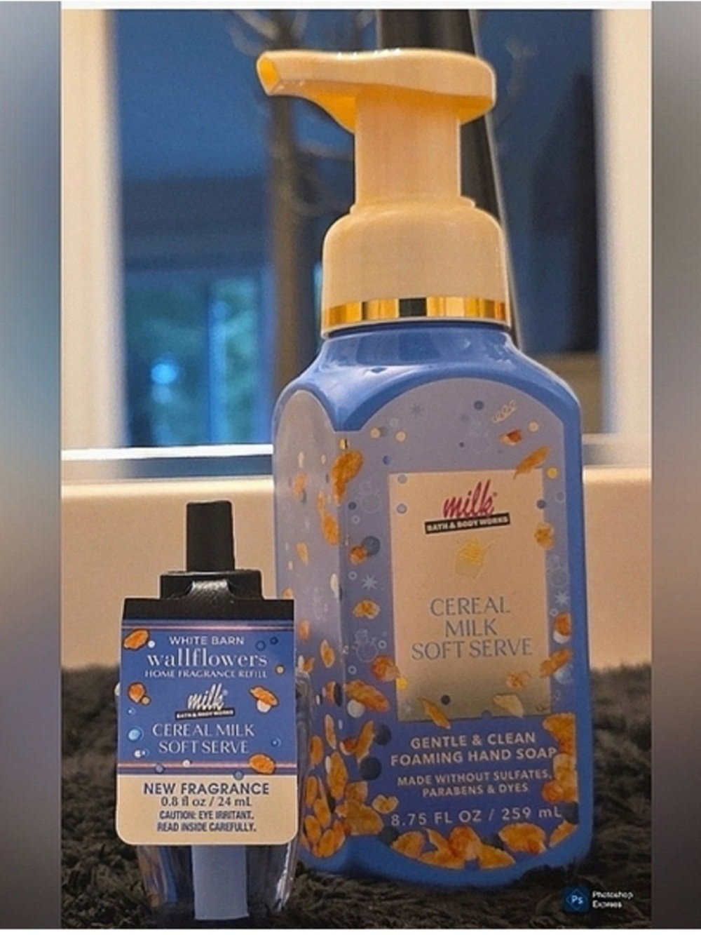Bath & Body Works Cereal Milk Soft Serve Foaming Hand Soap - and wallflower 🥣💙🩵